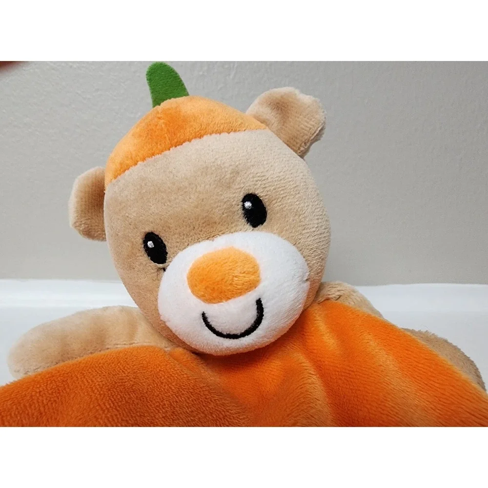 Baby Starters Halloween Lovey Rattle Security Blanket Bear My First Boo 15x15